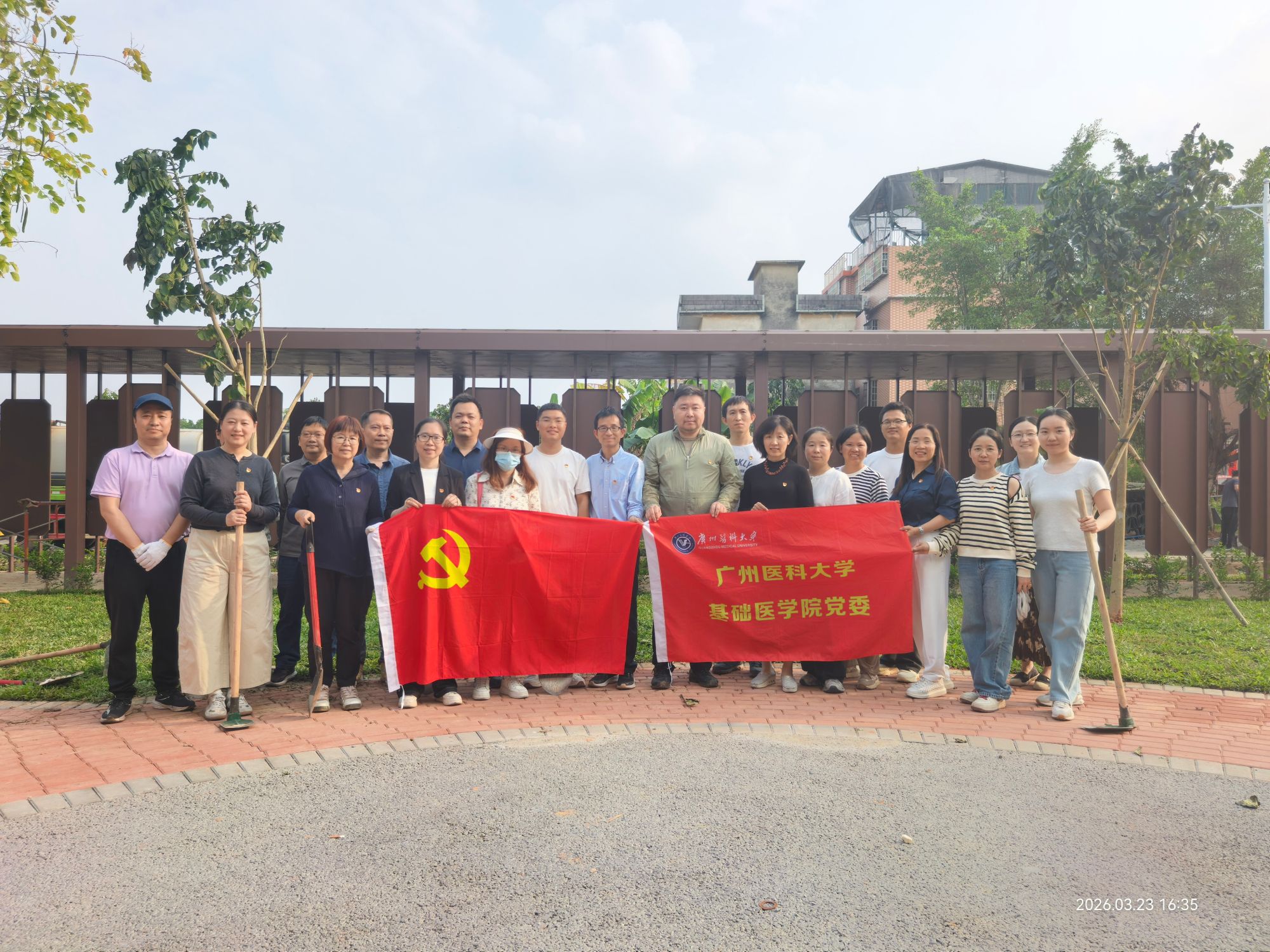 携手栽新苗，党旗迎风飘——乐玩国际党委开展义务植树活动
